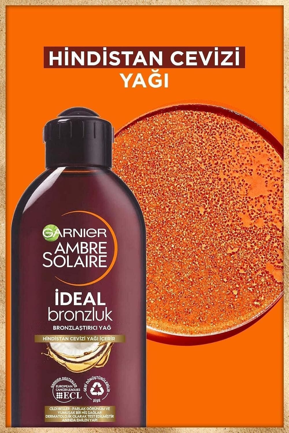 روغن برنزهکننده Garnier Ambre Solaire İdeal Bronzluk 200 ml روغن برنزهکننده Garnier Ambre Solaire İdeal Bronzluk 200 ml