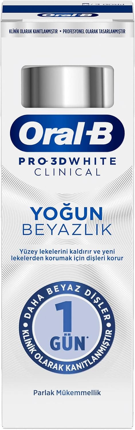 خمیردندان Oral-B Pro 3D White Clinical سفیدکنندگی شدید 75 ml خمیردندان Oral-B Pro 3D White Clinical سفیدکنندگی شدید 75 ml