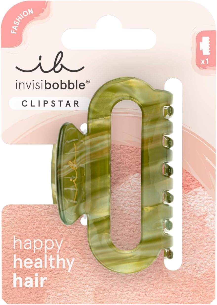 گیره مو invisibobble مدل Clipstar M سبز همیشهبهار 1 عدد گیره مو invisibobble مدل Clipstar M سبز همیشهبهار 1 عدد