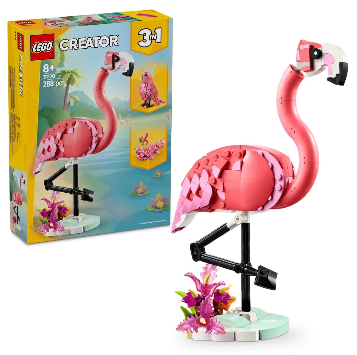 لگو Creator 3 در 1 حیوانات وحشی فلامینگوی صورتی مدل 31170 لگو Creator 3 در 1 حیوانات وحشی فلامینگوی صورتی مدل 31170
