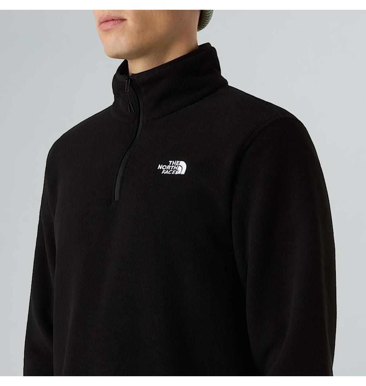 بلوز پلار مردانه The North Face Glacier Fleece زیپدار مشکی بلوز پلار مردانه The North Face Glacier Fleece زیپدار مشکی