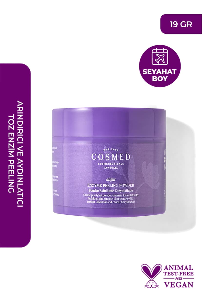 پودر پیلینگ آنزیمی لایت COSMED مدل ENZYME PEELING POWDER 19GR پودر پیلینگ آنزیمی لایت COSMED مدل ENZYME PEELING POWDER 19GR