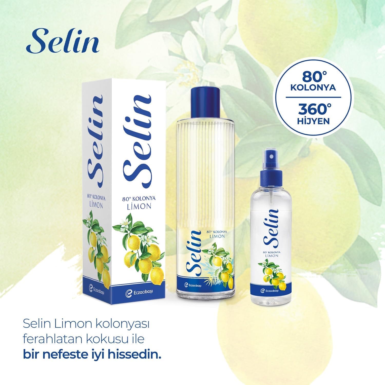 ادکلن لیمویی Selin گالنی 900 ml ادکلن لیمویی Selin گالنی 900 ml