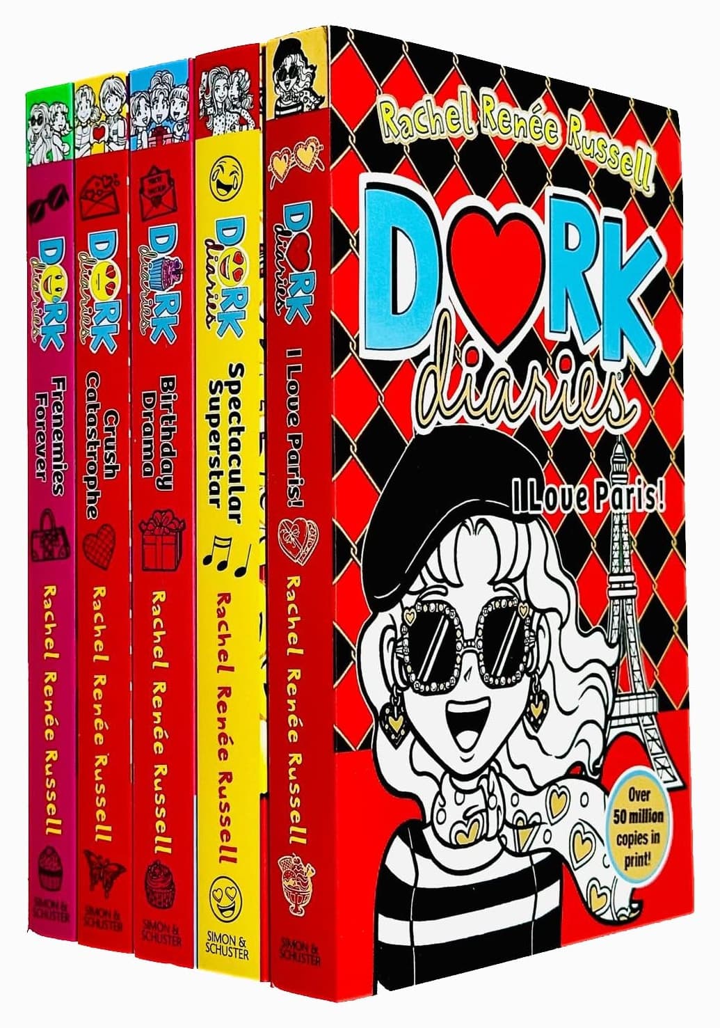 مجموعه کتاب Dork Diaries Rachel Renee Russell انگلیسی جلدهای 11 تا 15 (5 جلد) مجموعه کتاب Dork Diaries Rachel Renee Russell انگلیسی جلدهای 11 تا 15 (5 جلد)