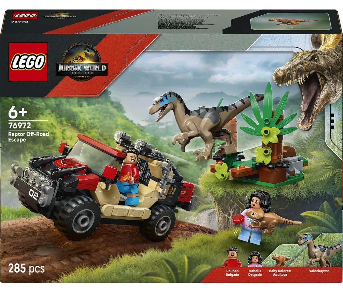 لگو Jurassic World فرار رپتور زمین ناهموار مدل 76972 285 قطعه لگو Jurassic World فرار رپتور زمین ناهموار مدل 76972 285 قطعه