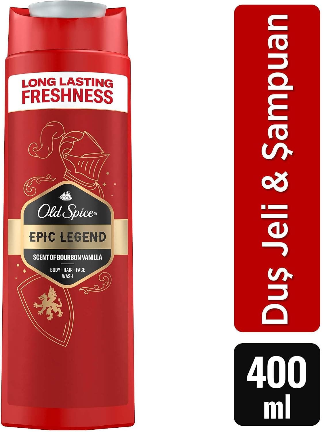 ژل دوش و شامپو مردانه Old Spice Epic Legend 400 Ml ژل دوش و شامپو مردانه Old Spice Epic Legend 400 Ml