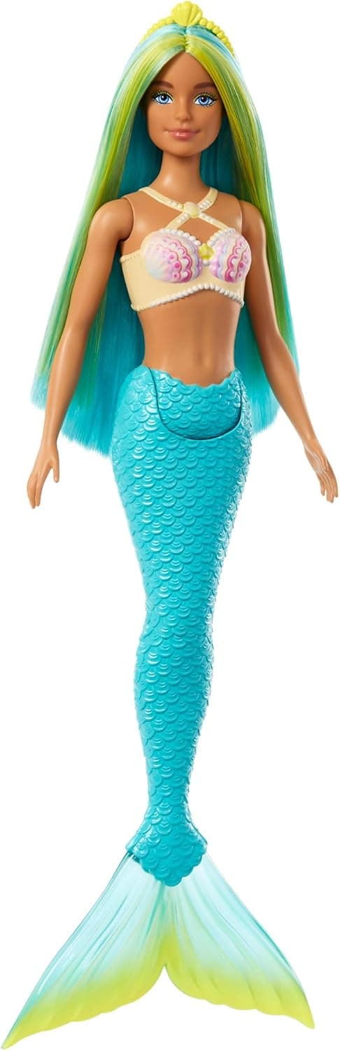 عروسکهای پری دریایی Barbie با مو و دمهای رنگارنگ و تلسر عروسکهای پری دریایی Barbie با مو و دمهای رنگارنگ و تلسر