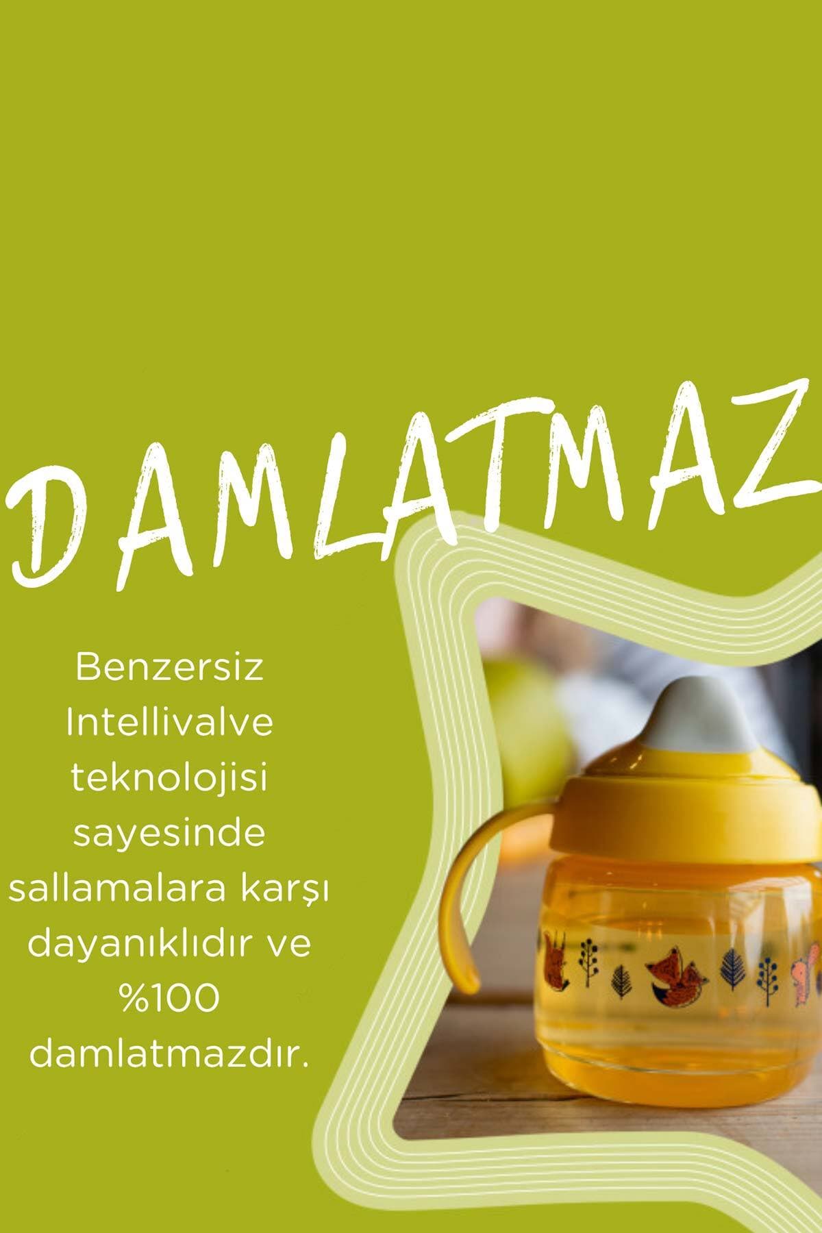 لیوان آموزشی ضدچکه Tommee Tippee زرد 190 ml لیوان آموزشی ضدچکه Tommee Tippee زرد 190 ml