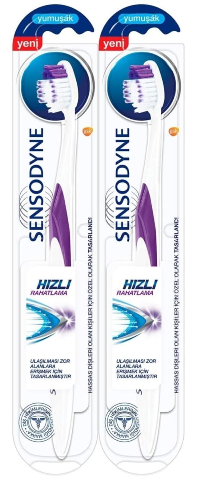 مسواک Sensodyne با تسکین سریع 1+1 مسواک Sensodyne با تسکین سریع 1+1