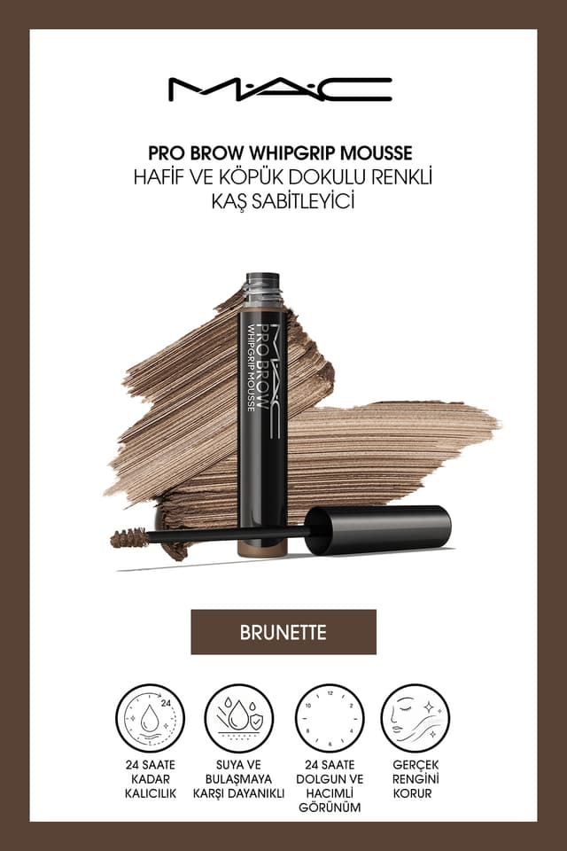 موس ثابتکننده ابرو Mac سبک فومی قهوهای مدل Pro Brow Whipgrip موس ثابتکننده ابرو Mac سبک فومی قهوهای مدل Pro Brow Whipgrip