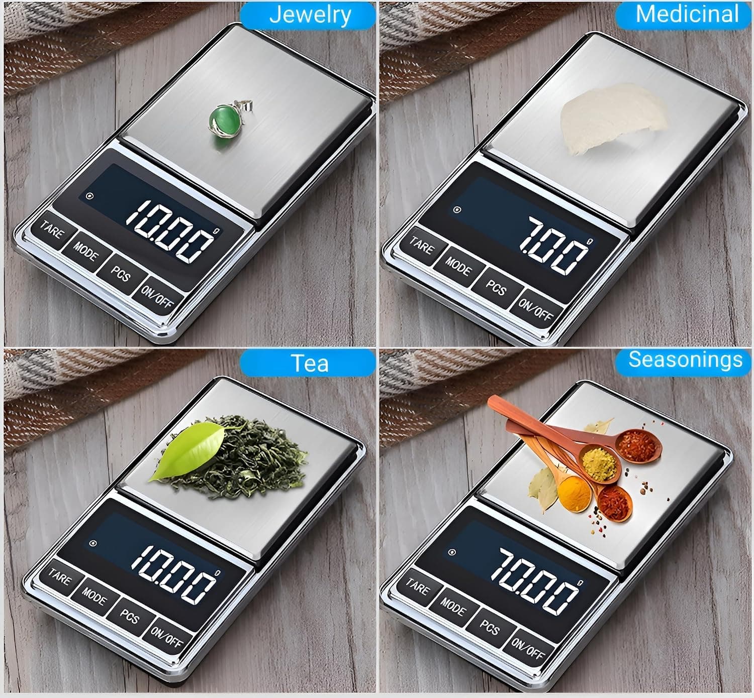 ترازو دیجیتال Disenkelubo با دقت 0.01g و ظرفیت 500g برای آشپزخانه و طلا ترازو دیجیتال Disenkelubo با دقت 0.01g و ظرفیت 500g برای آشپزخانه و طلا