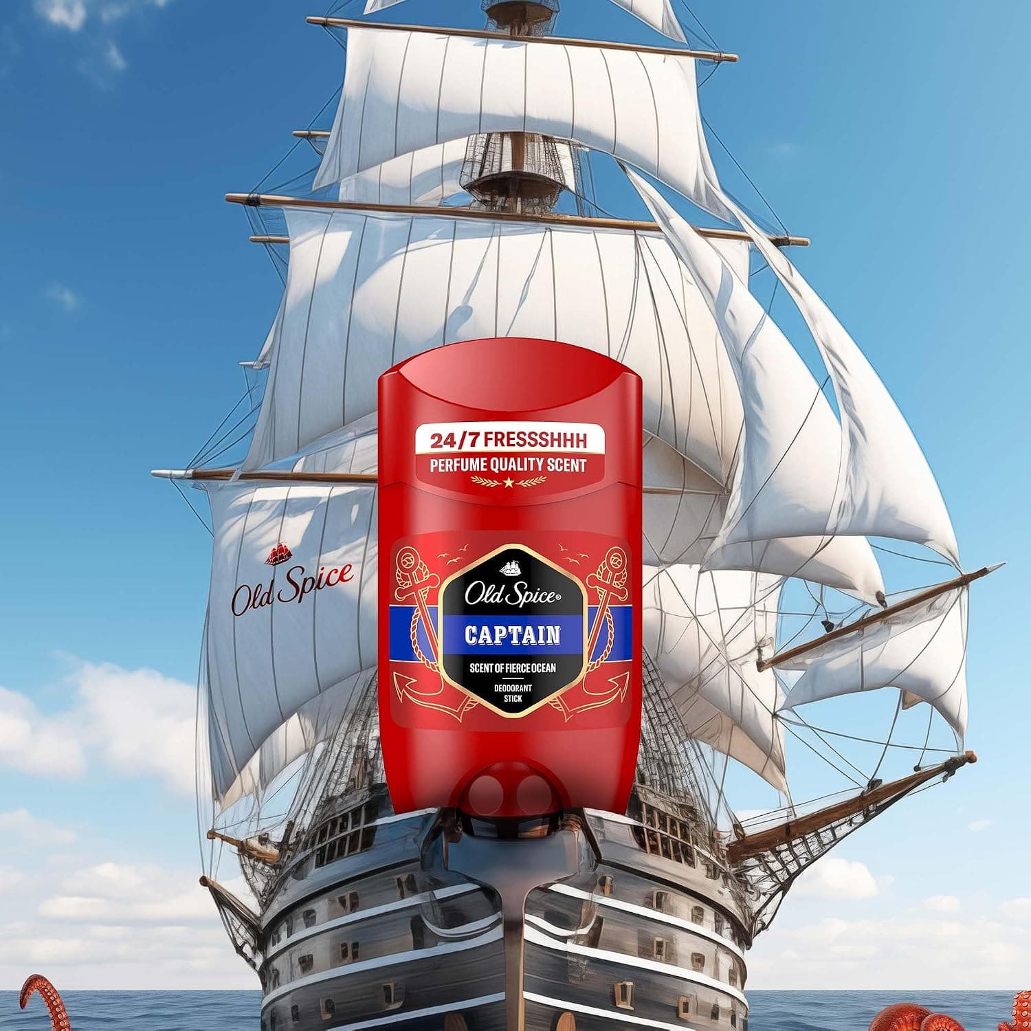 استیک دئودورانت مردانه Old Spice Captain حجم 50 ml استیک دئودورانت مردانه Old Spice Captain حجم 50 ml