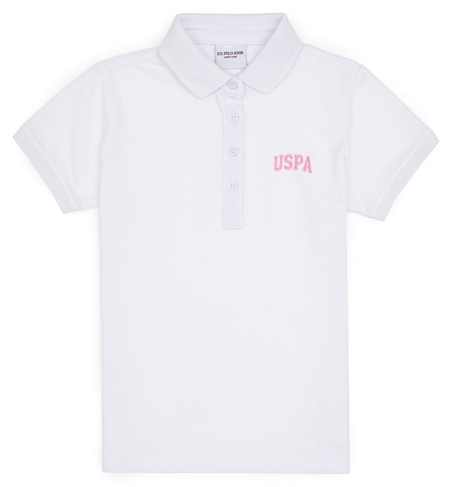 تیشرت دخترانه U.S. Polo Assn. یقه پولو سفید مدل 50325173-VR013 تیشرت دخترانه U.S. Polo Assn. یقه پولو سفید مدل 50325173-VR013