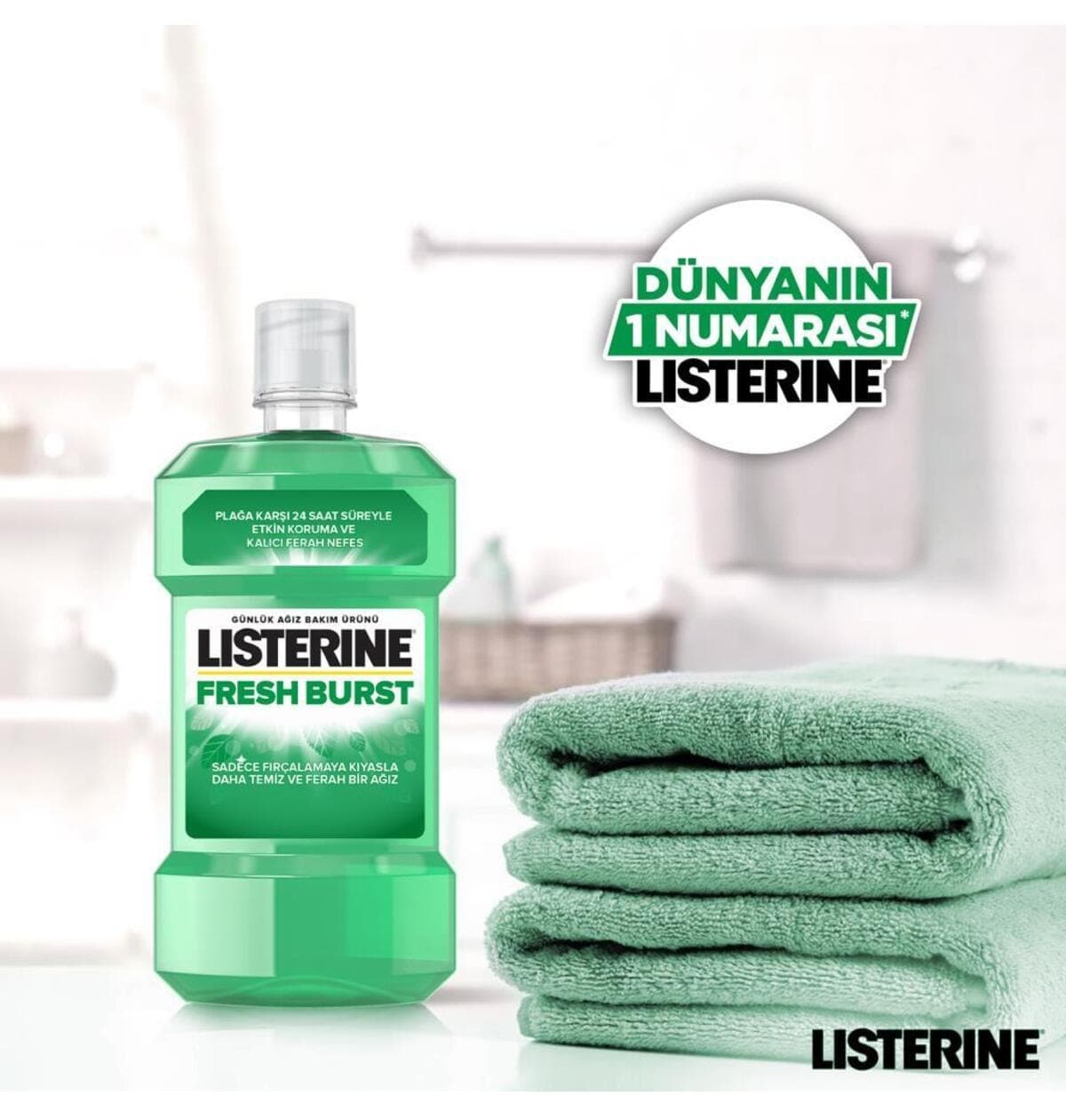 مایع دهانشویه Listerine Fresh Burst 250ml×2 مایع دهانشویه Listerine Fresh Burst 250ml×2