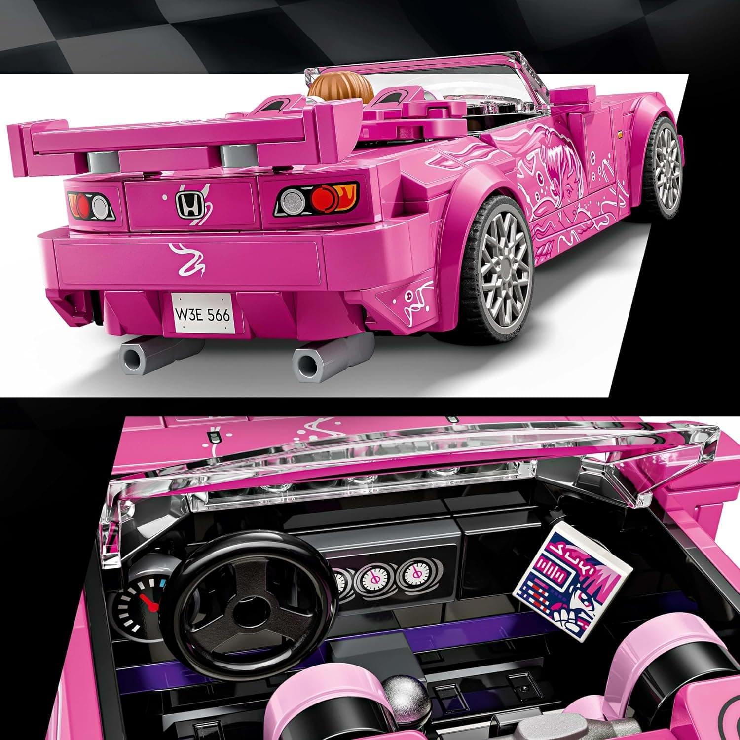 لگو Speed Champions 2 Fast 2 Furious Honda S2000 مدل 77241 لگو Speed Champions 2 Fast 2 Furious Honda S2000 مدل 77241