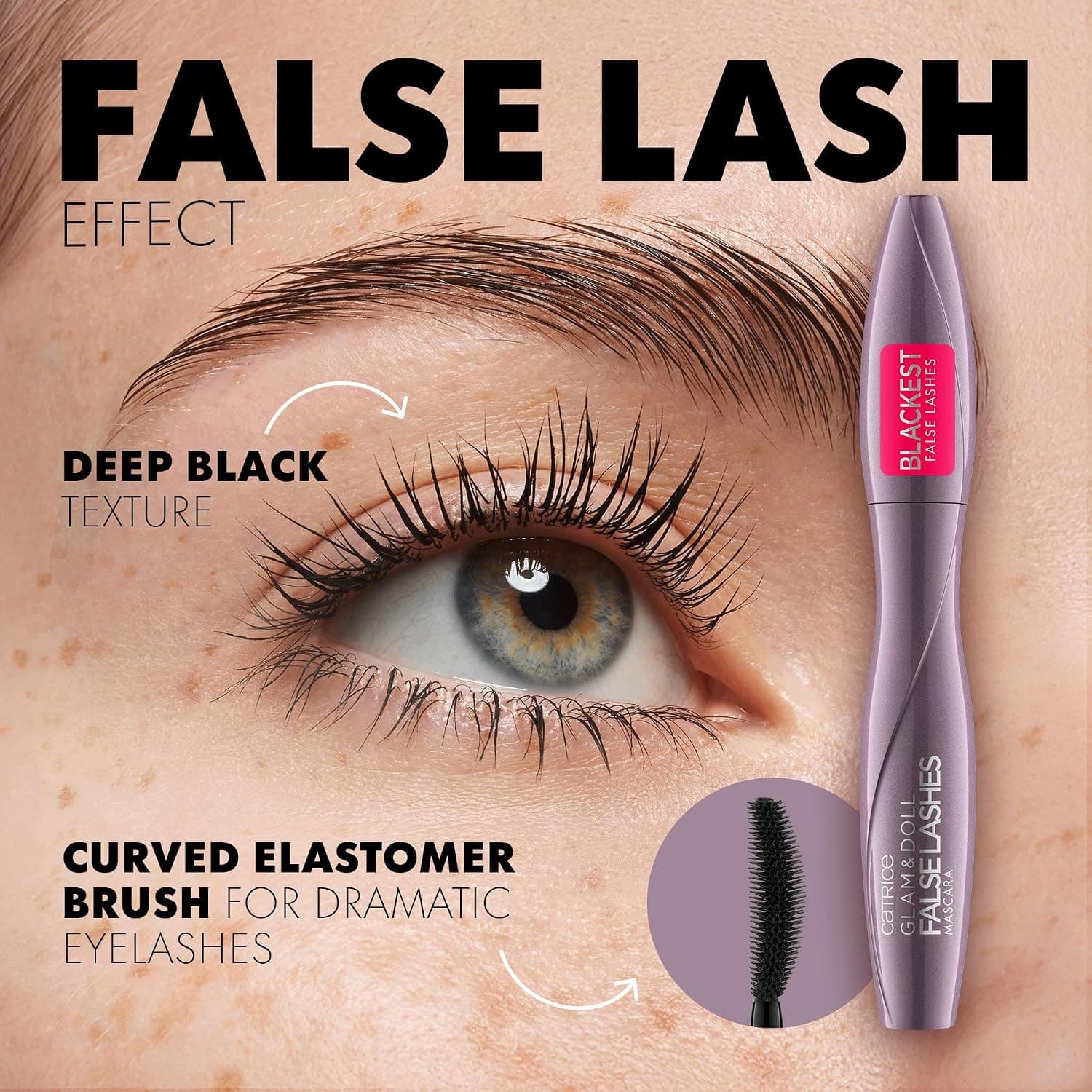 ریمل Catrice مدل Glam&Doll False Lashes رنگ مشکی 010 حجم 9.5 میلیلیتر ریمل Catrice مدل Glam&Doll False Lashes رنگ مشکی 010 حجم 9.5 میلیلیتر