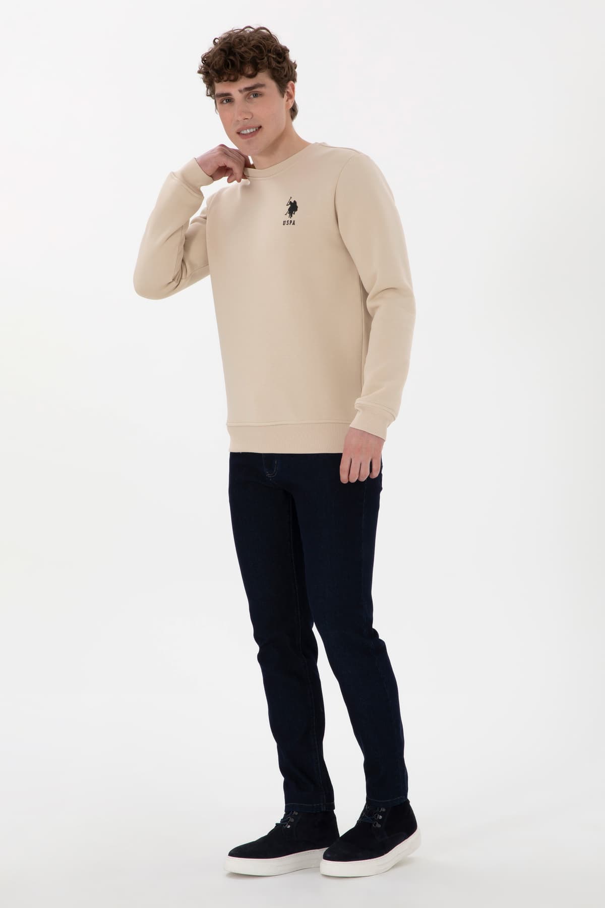 سویشرت مردانه U.S. Polo Assn. یقه گرد فیت معمولی سنگی مدل 50292596-VR049 سویشرت مردانه U.S. Polo Assn. یقه گرد فیت معمولی سنگی مدل 50292596-VR049