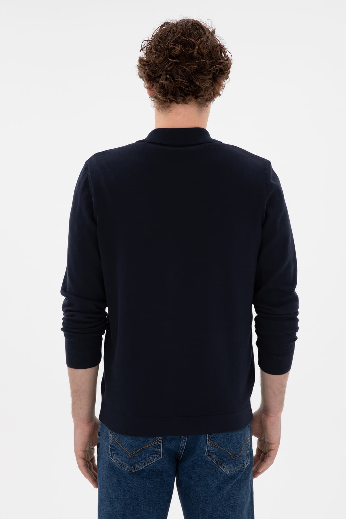 کاردیگان بافت مردانه U.S. Polo Assn. سرمهای ساده مدل 50298272-VR033 کاردیگان بافت مردانه U.S. Polo Assn. سرمهای ساده مدل 50298272-VR033