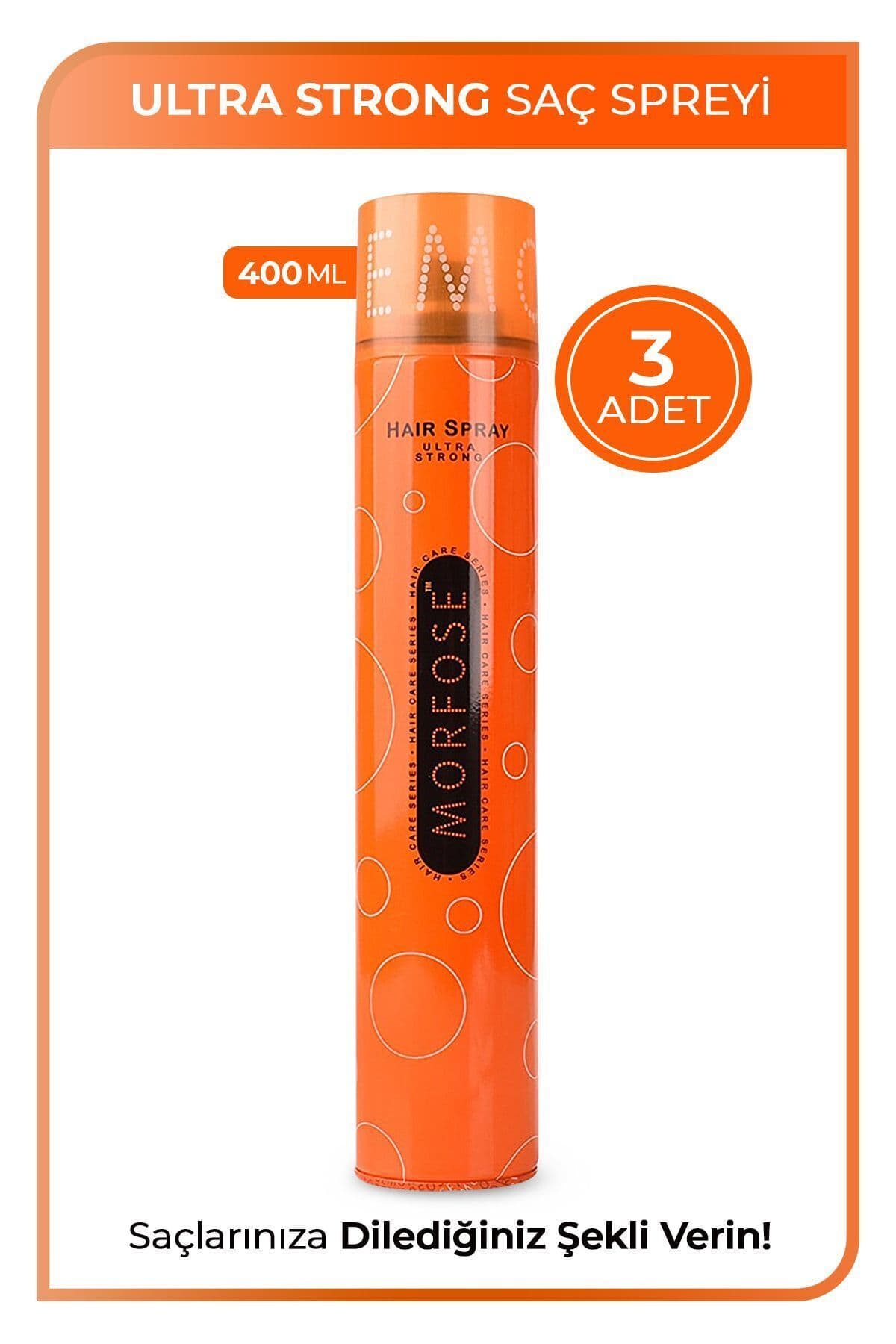 اسپری حالتدهنده مو Morfose فوق قوی 400 ml × 3 عدد اسپری حالتدهنده مو Morfose فوق قوی 400 ml × 3 عدد