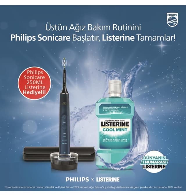 مسواک برقی شارژی صوتی Philips Sonicare Diamond Clean مدل Hx9911/88 همراه با Listerine Cool Mint 250ml هدیه مسواک برقی شارژی صوتی Philips Sonicare Diamond Clean مدل Hx9911/88 همراه با Listerine Cool Mint 250ml هدیه
