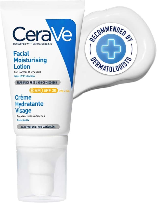 کرم مرطوبکننده صورت ضد آفتاب CeraVe با SPF 30 حجم 52 ml کرم مرطوبکننده صورت ضد آفتاب CeraVe با SPF 30 حجم 52 ml