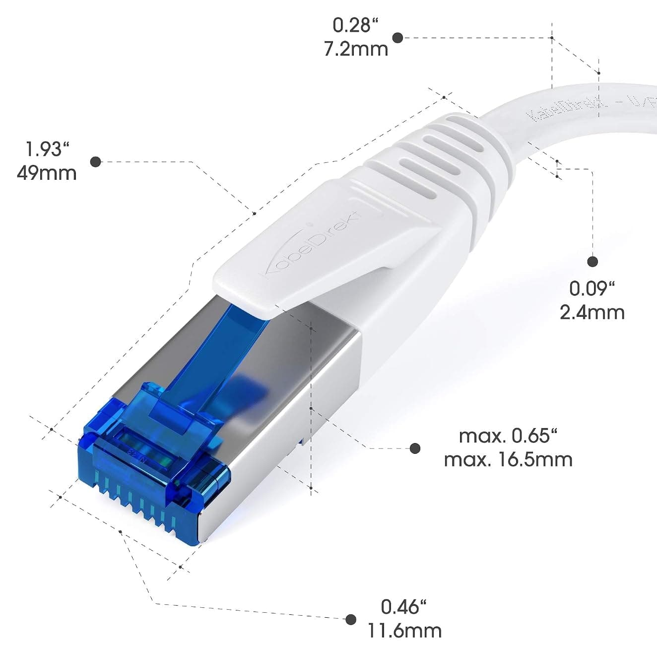 کابل شبکه LAN مردانه KabelDirekt مستقیم 10Gbit/s 10m کابل شبکه LAN مردانه KabelDirekt مستقیم 10Gbit/s 10m