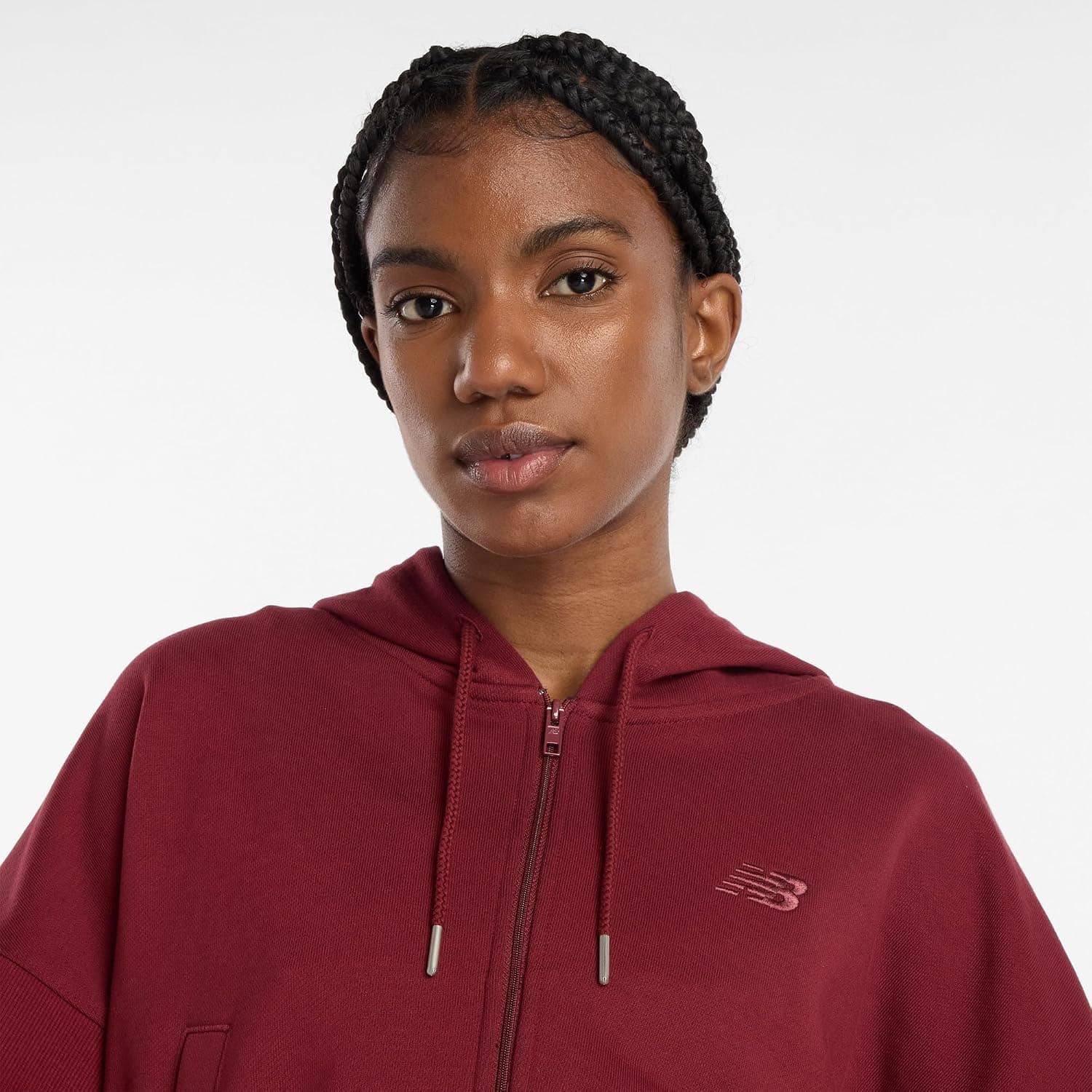 سویشرت دورس فرانسوی New Balance زرشکی مدل WJ51506-MHB سویشرت دورس فرانسوی New Balance زرشکی مدل WJ51506-MHB