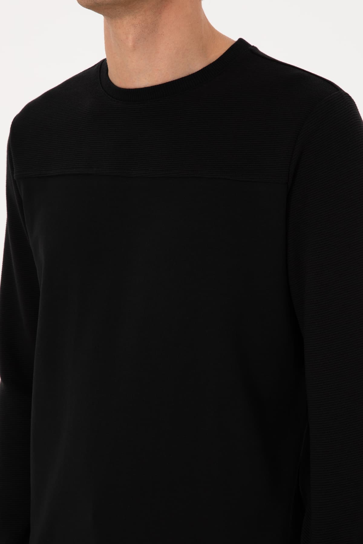سویشرت مردانه U.S. Polo Assn. یقه گرد فیت معمولی مشکی نازک مدل 50315455-VR046 سویشرت مردانه U.S. Polo Assn. یقه گرد فیت معمولی مشکی نازک مدل 50315455-VR046