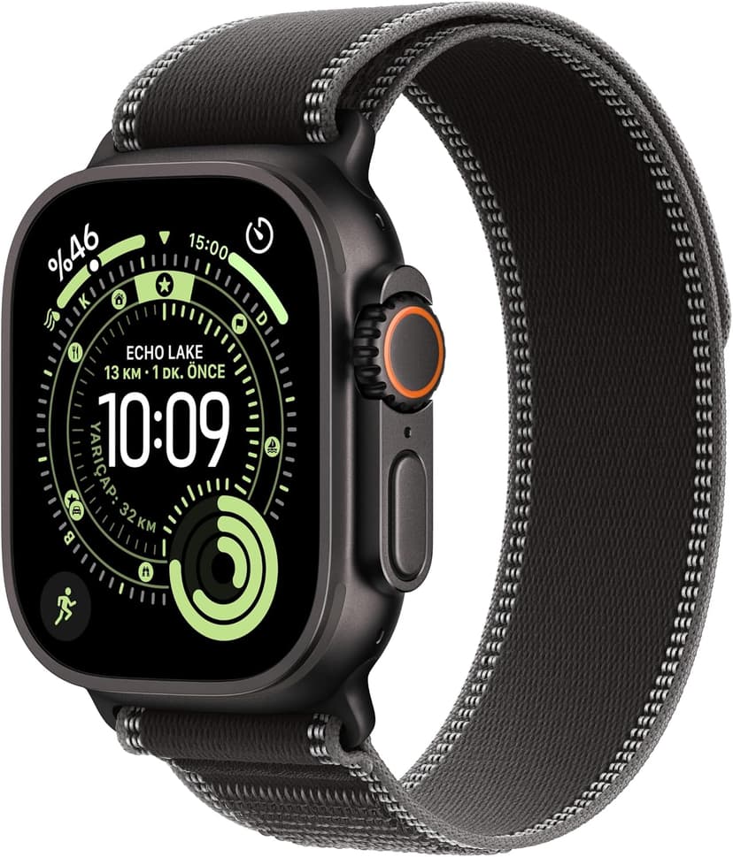 ساعت هوشمند Apple Watch Ultra 3 تیتانیومی مشکی GPS+Cellular 49mm Trail Loop مشکی/زغالی S/M ساعت هوشمند Apple Watch Ultra 3 تیتانیومی مشکی GPS+Cellular 49mm Trail Loop مشکی/زغالی S/M