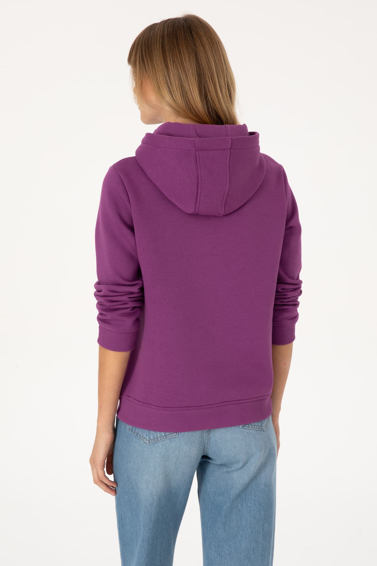 سویشرت زنانه U.S. Polo Assn. کاپشندار بنفش مدل 50307711-VR037 سویشرت زنانه U.S. Polo Assn. کاپشندار بنفش مدل 50307711-VR037