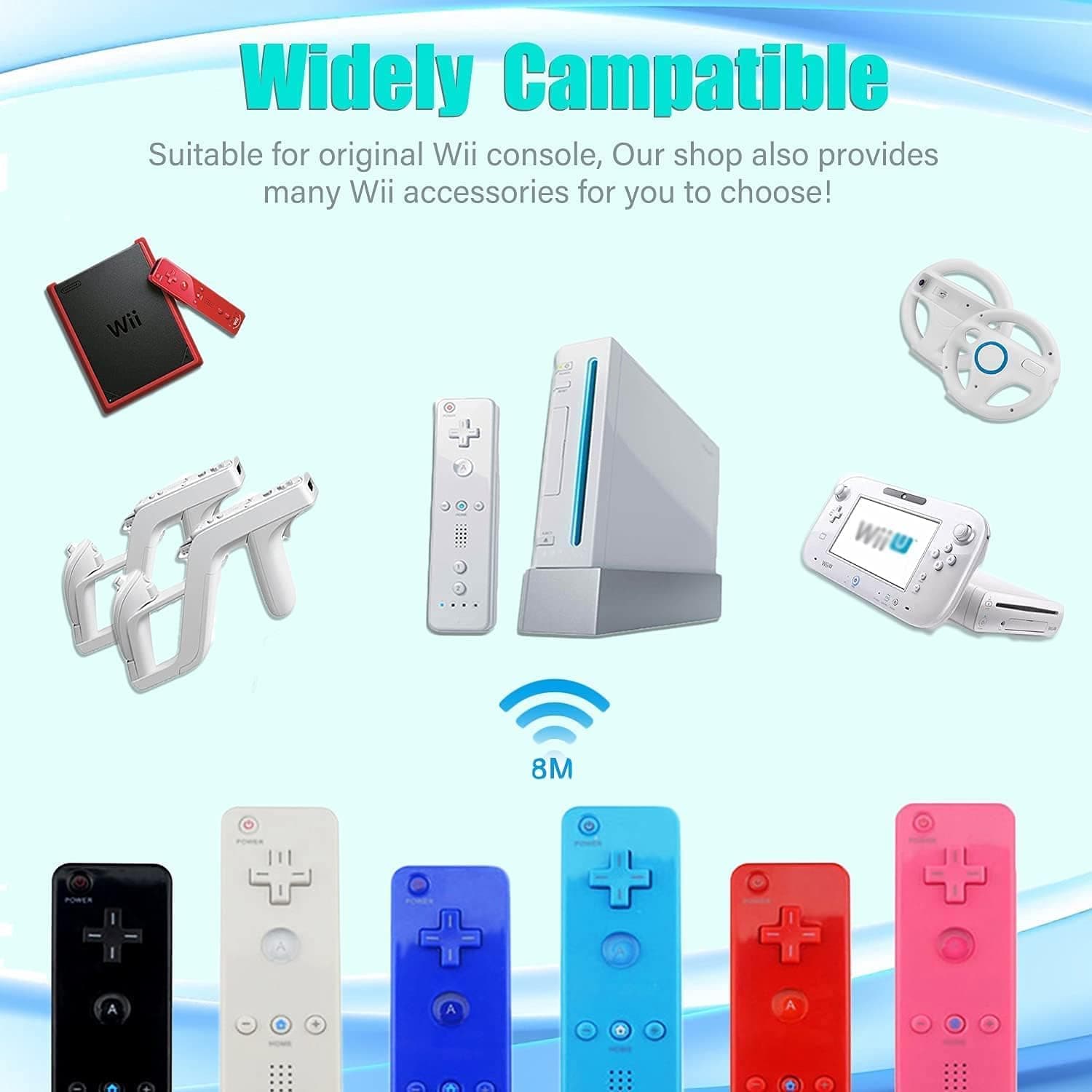 کنترلر بازی TechKen همراه Wii Motion Plus و نانچاک بسته 2 عددی کنترلر بازی TechKen همراه Wii Motion Plus و نانچاک بسته 2 عددی