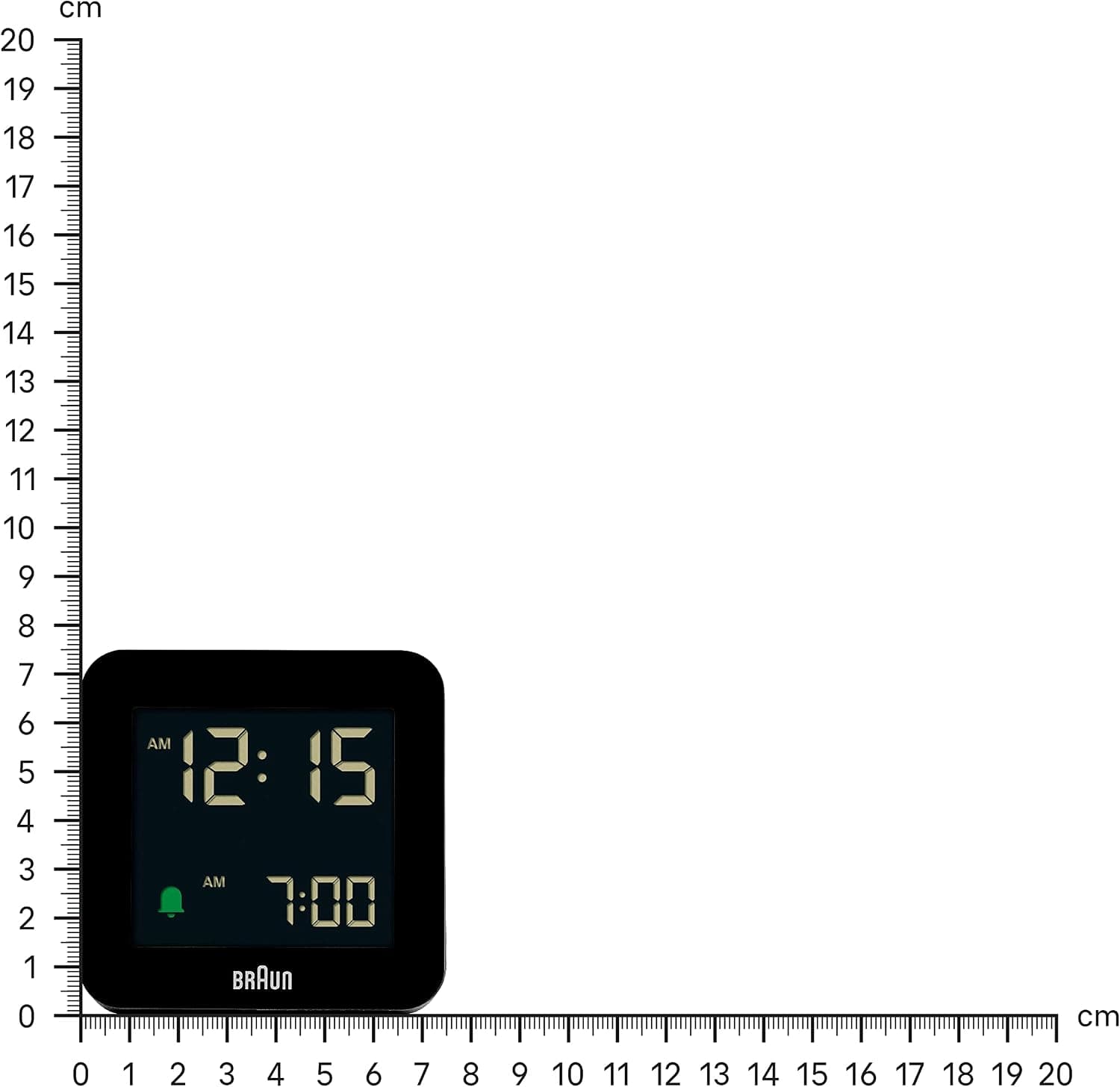 ساعت دیجیتال Braun Crescence مشکی با تعویق زنگ، LCD منفی، تنظیم سریع مدل BC09B ساعت دیجیتال Braun Crescence مشکی با تعویق زنگ، LCD منفی، تنظیم سریع مدل BC09B