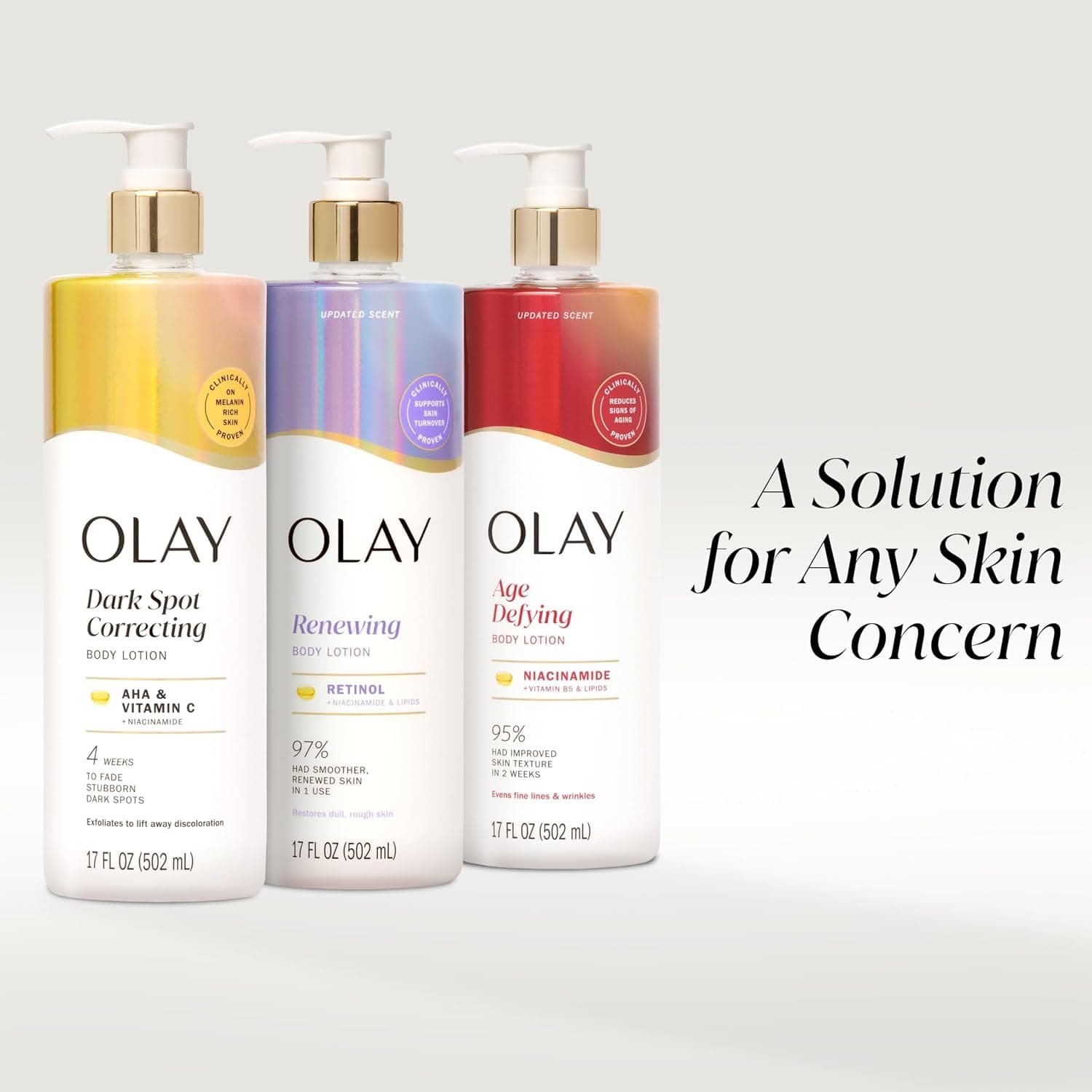 لوسیون بدن زنانه Olay با سرم AHA کاهش تیرگی پوست 17 fl oz لوسیون بدن زنانه Olay با سرم AHA کاهش تیرگی پوست 17 fl oz