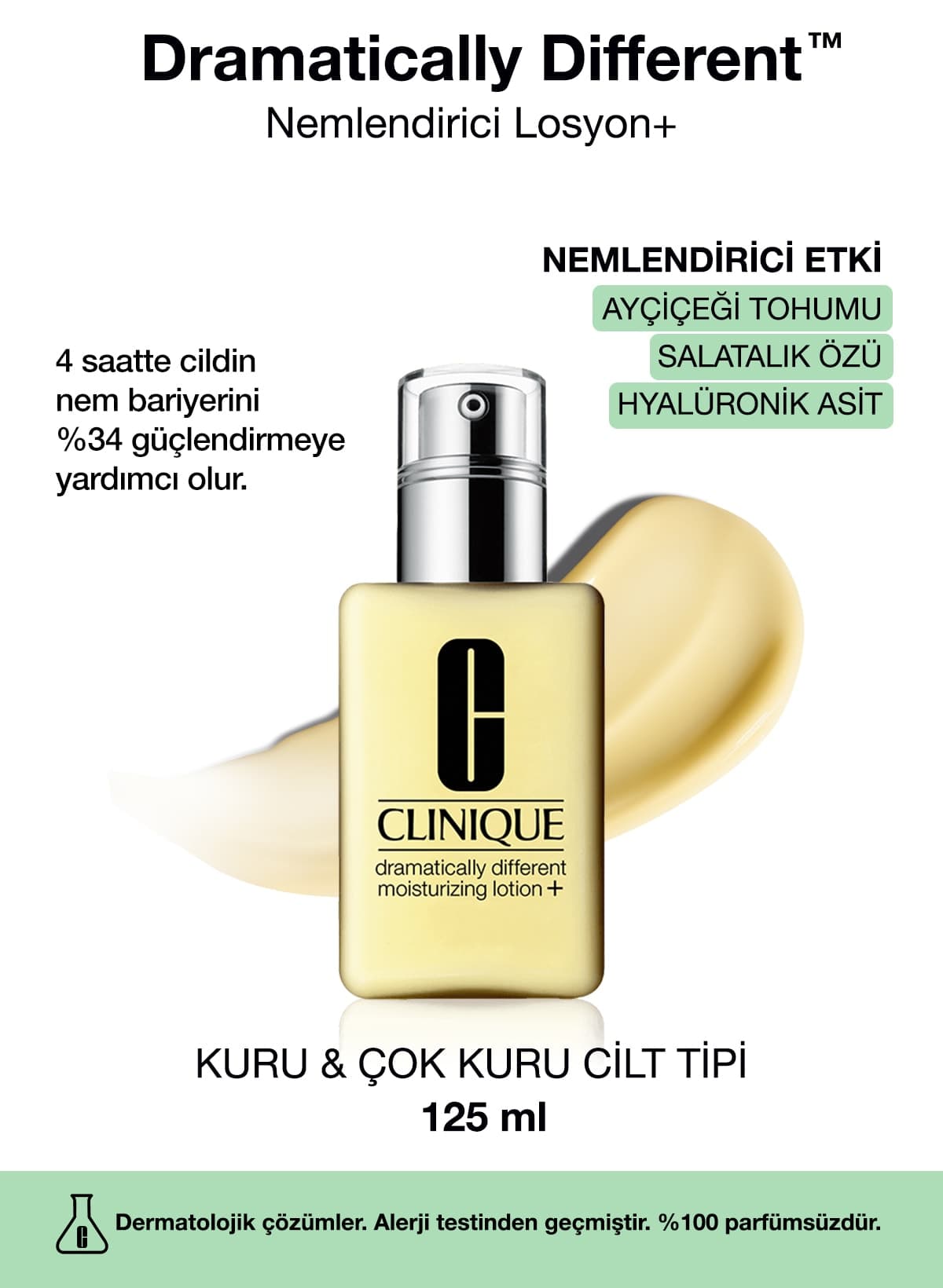 لوسیون مرطوبکننده Clinique Dramatically Different برای پوست خیلی خشک و خشک 125 ml لوسیون مرطوبکننده Clinique Dramatically Different برای پوست خیلی خشک و خشک 125 ml