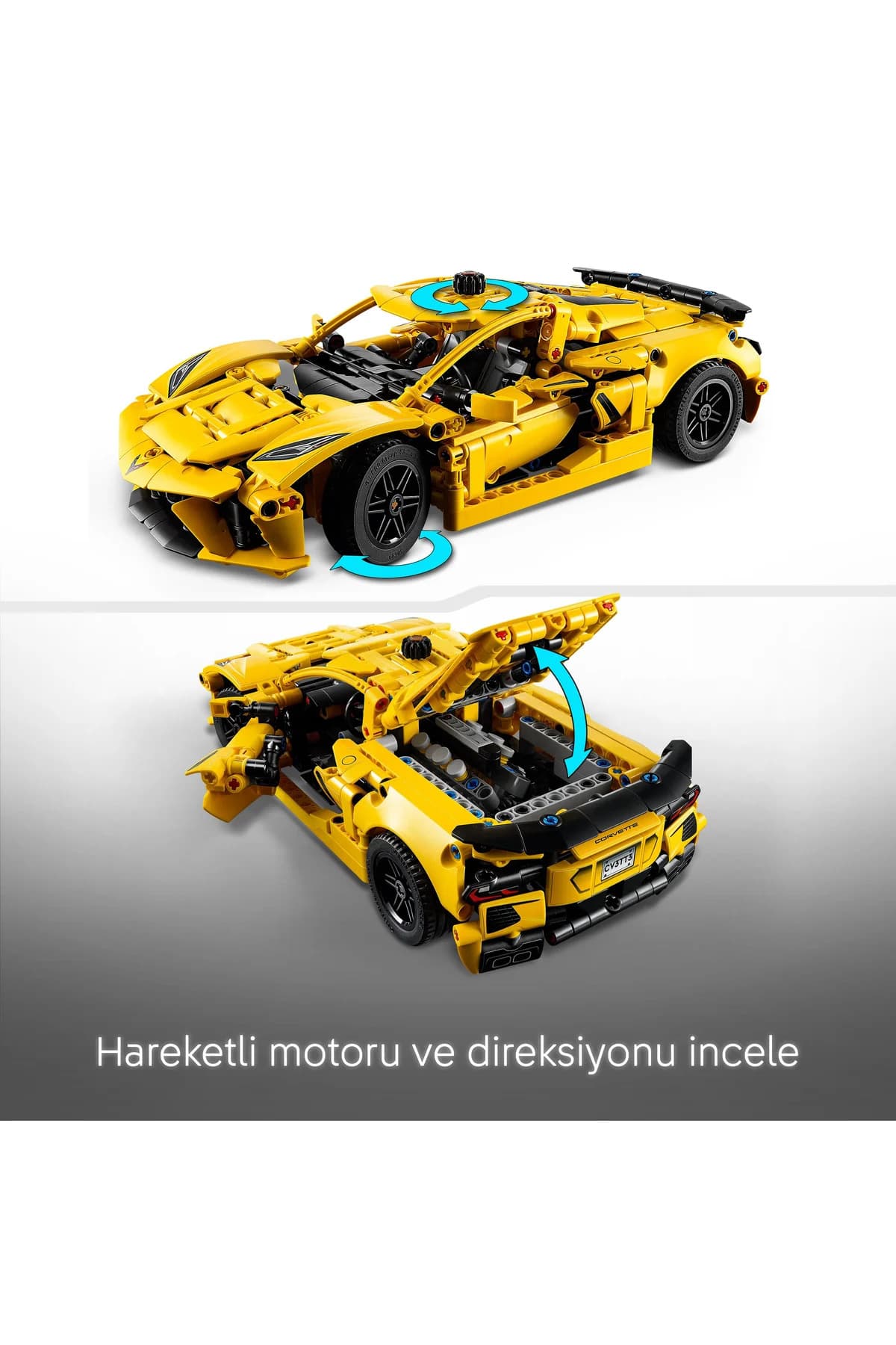 مجموعه ساختنی اسباببازی مناسب ۹ سال به بالا لگو Technic Chevrolet Corvette Stingray مدل 42205 (۷۳۲ قطعه) مجموعه ساختنی اسباببازی مناسب ۹ سال به بالا لگو Technic Chevrolet Corvette Stingray مدل 42205 (۷۳۲ قطعه)