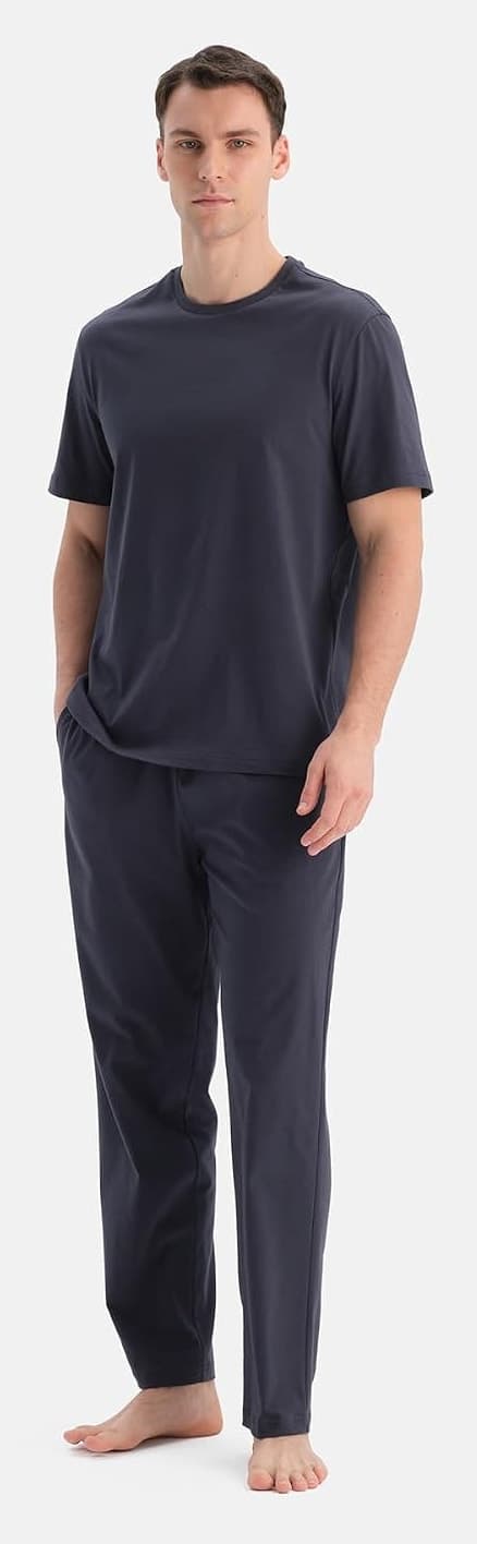 ست تیشرت و شلوار مردانه Dagi یقه گرد آنتراسیت سایز S ست تیشرت و شلوار مردانه Dagi یقه گرد آنتراسیت سایز S