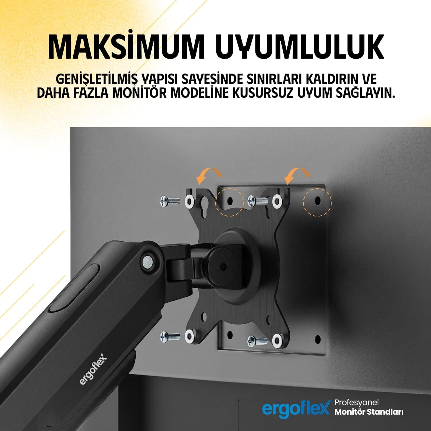 پایه مانیتور دو بازو ergoflex مناسب 17 تا 32 inch با تحمل وزن 2 تا 9 kg و کمکفنر مدل EF X16 پایه مانیتور دو بازو ergoflex مناسب 17 تا 32 inch با تحمل وزن 2 تا 9 kg و کمکفنر مدل EF X16