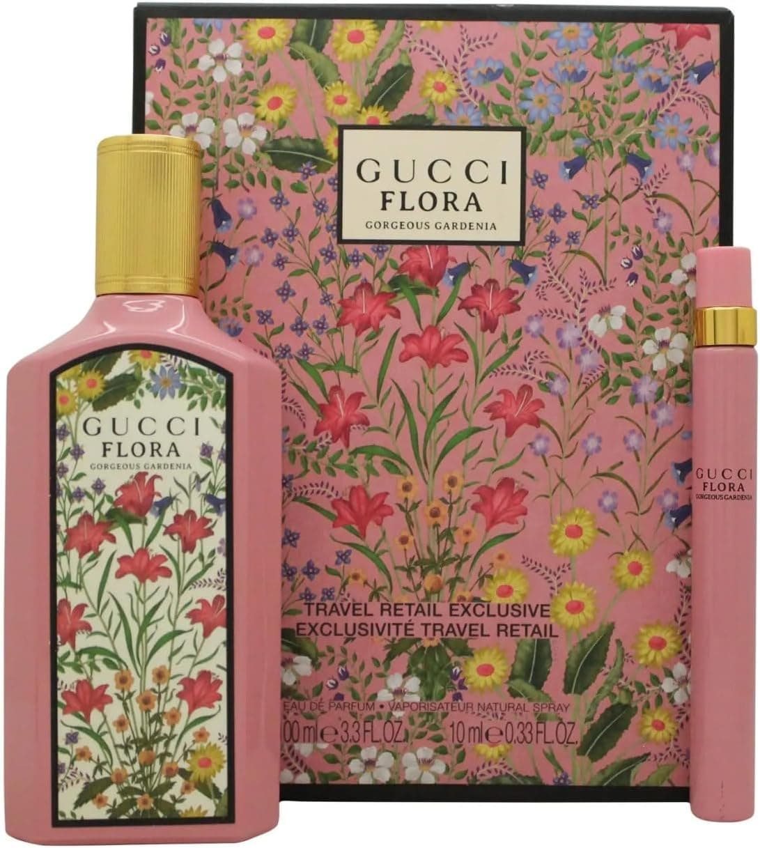 ست هدیه عطر زنانه Gucci Flora Gardenia ادو پرفیوم 100ml و 10ml ست هدیه عطر زنانه Gucci Flora Gardenia ادو پرفیوم 100ml و 10ml