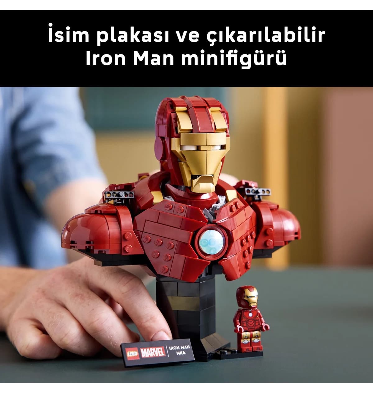 لگو Marvel Iron Man MK4 نیمتنه مدل 76327 لگو Marvel Iron Man MK4 نیمتنه مدل 76327