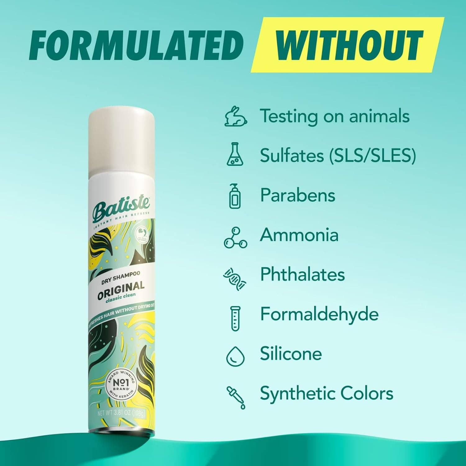 شامپو خشک Batiste Original 200 ml شامپو خشک Batiste Original 200 ml