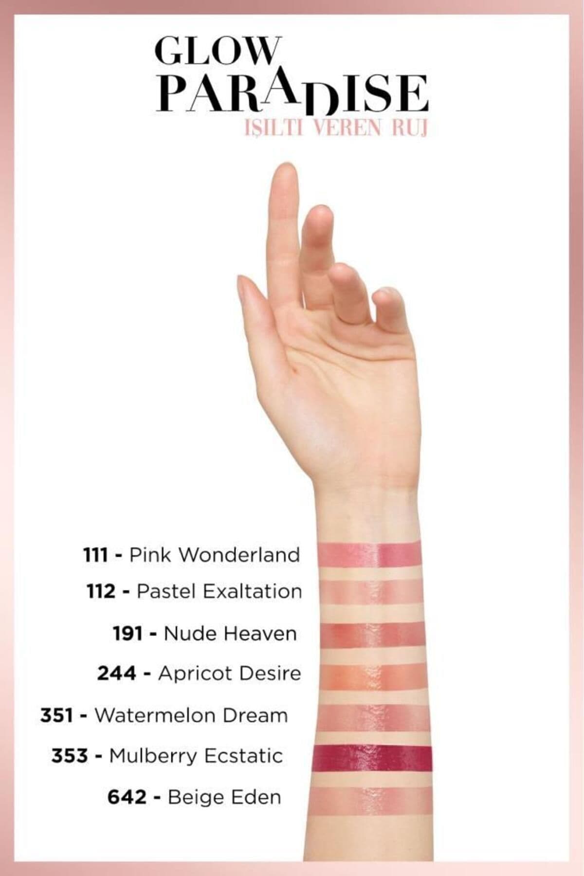 رژ لب Balm-in-lipstick L'Oréal Paris Glow Paradise درخشان نود بهشتی مدل 191 رژ لب Balm-in-lipstick L'Oréal Paris Glow Paradise درخشان نود بهشتی مدل 191