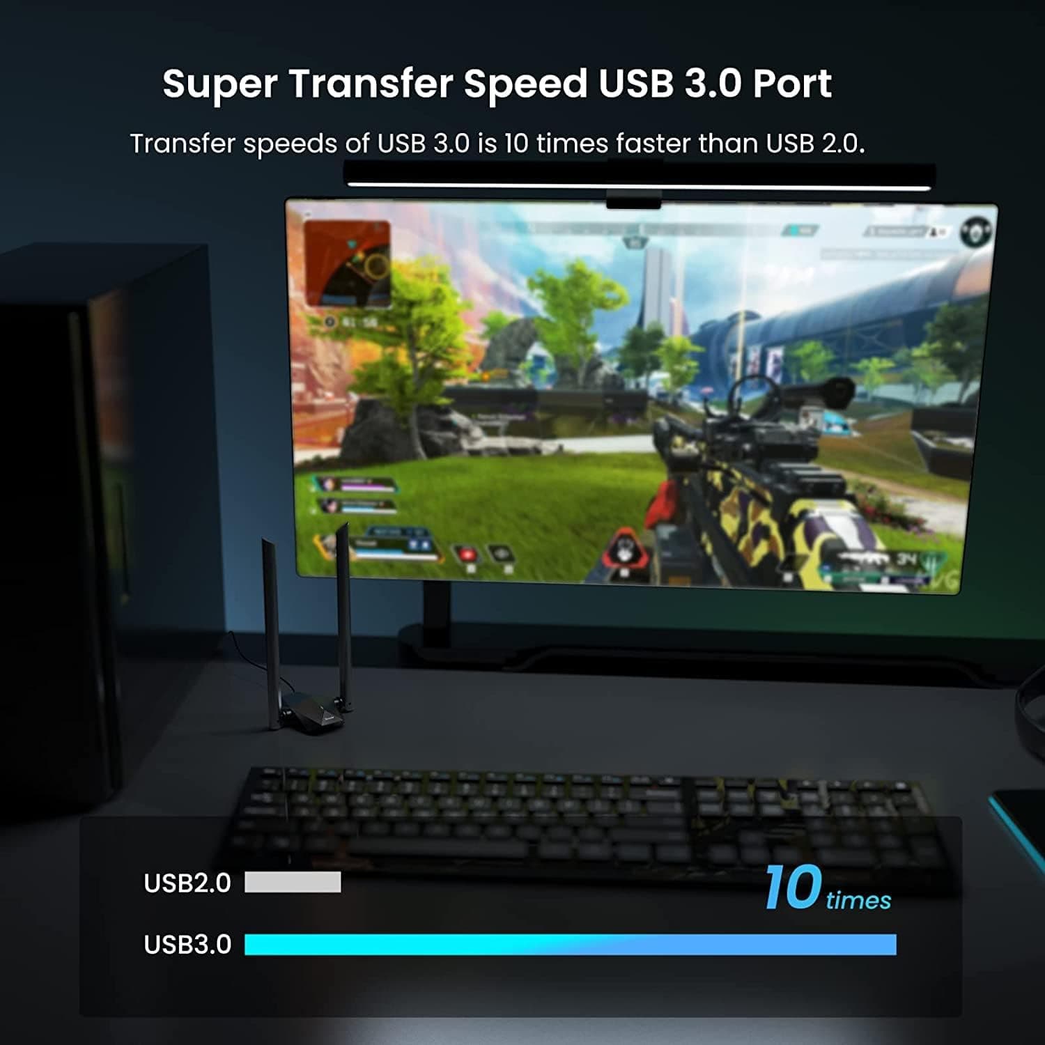 آداپتور Wi-Fi 6 USB 3.0 دو بانده Tenda مدل U18a AX1800 مشکی آداپتور Wi-Fi 6 USB 3.0 دو بانده Tenda مدل U18a AX1800 مشکی