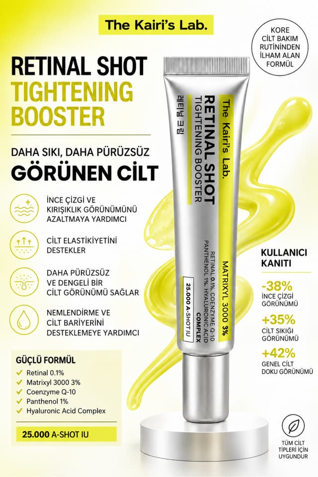 کرم ضدچروک The Kairi's Lab حاوی Retinal %0.1، Matrixyl 3000 %3 و اسید هیالورونیک 15 ml کرم ضدچروک The Kairi's Lab حاوی Retinal %0.1، Matrixyl 3000 %3 و اسید هیالورونیک 15 ml