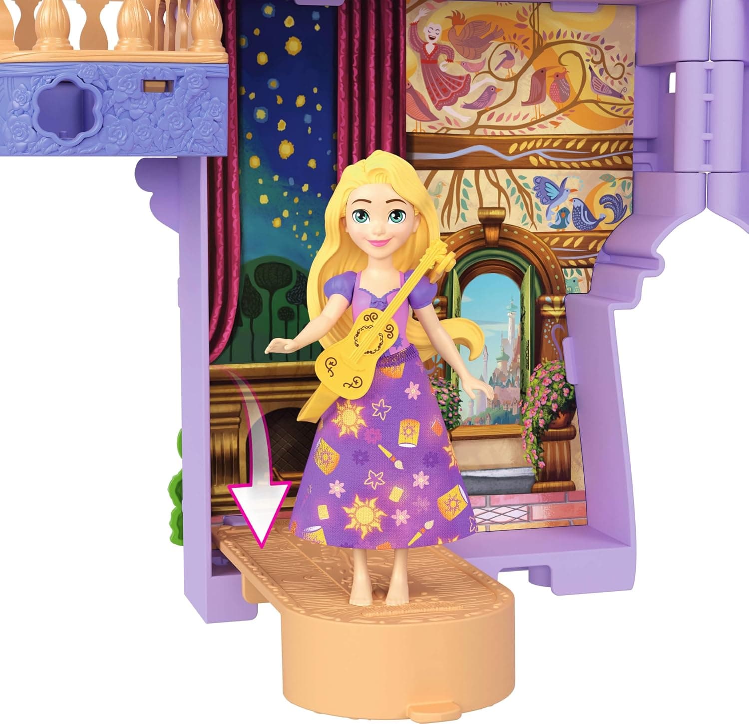 برج خانه عروسکی Storytime Stackers راپونزل Disney Princess Mattel با عروسک کوچک Rapunzel، فیگور Pascal و 7 اکسسوری مدل JDP61 برج خانه عروسکی Storytime Stackers راپونزل Disney Princess Mattel با عروسک کوچک Rapunzel، فیگور Pascal و 7 اکسسوری مدل JDP61