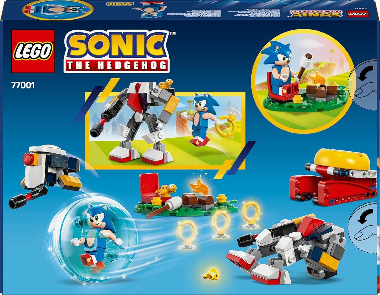 لگو Sonic The Hedgehog نبرد کنار آتش مدل 77001 لگو Sonic The Hedgehog نبرد کنار آتش مدل 77001