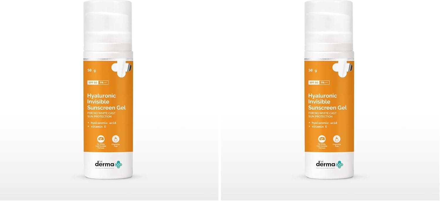 ضد آفتاب The Derma Co 1% Hyaluronic Aqua Gel SPF 50 PA++++ بدون چربی 50g ضد آفتاب The Derma Co 1% Hyaluronic Aqua Gel SPF 50 PA++++ بدون چربی 50g