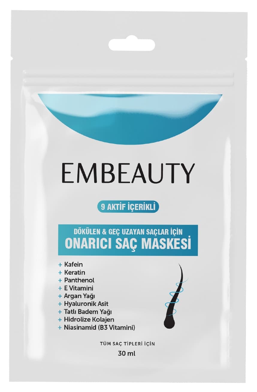 ماسک مو Embeauty با 9 ماده فعال برای موهای آسیبدیده و ریزشی ماسک مو Embeauty با 9 ماده فعال برای موهای آسیبدیده و ریزشی
