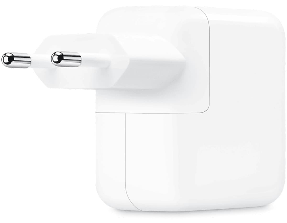 آداپتور برق Apple با دو پورت USB-C 35W مدل MW2K3TU/A آداپتور برق Apple با دو پورت USB-C 35W مدل MW2K3TU/A