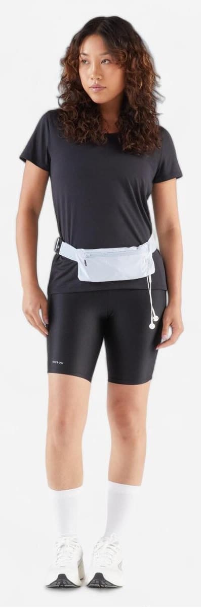 کیف کمری دویدن و تلفن زنانه Decathlon Kiprun خاکستری مدل Basique 2 کیف کمری دویدن و تلفن زنانه Decathlon Kiprun خاکستری مدل Basique 2