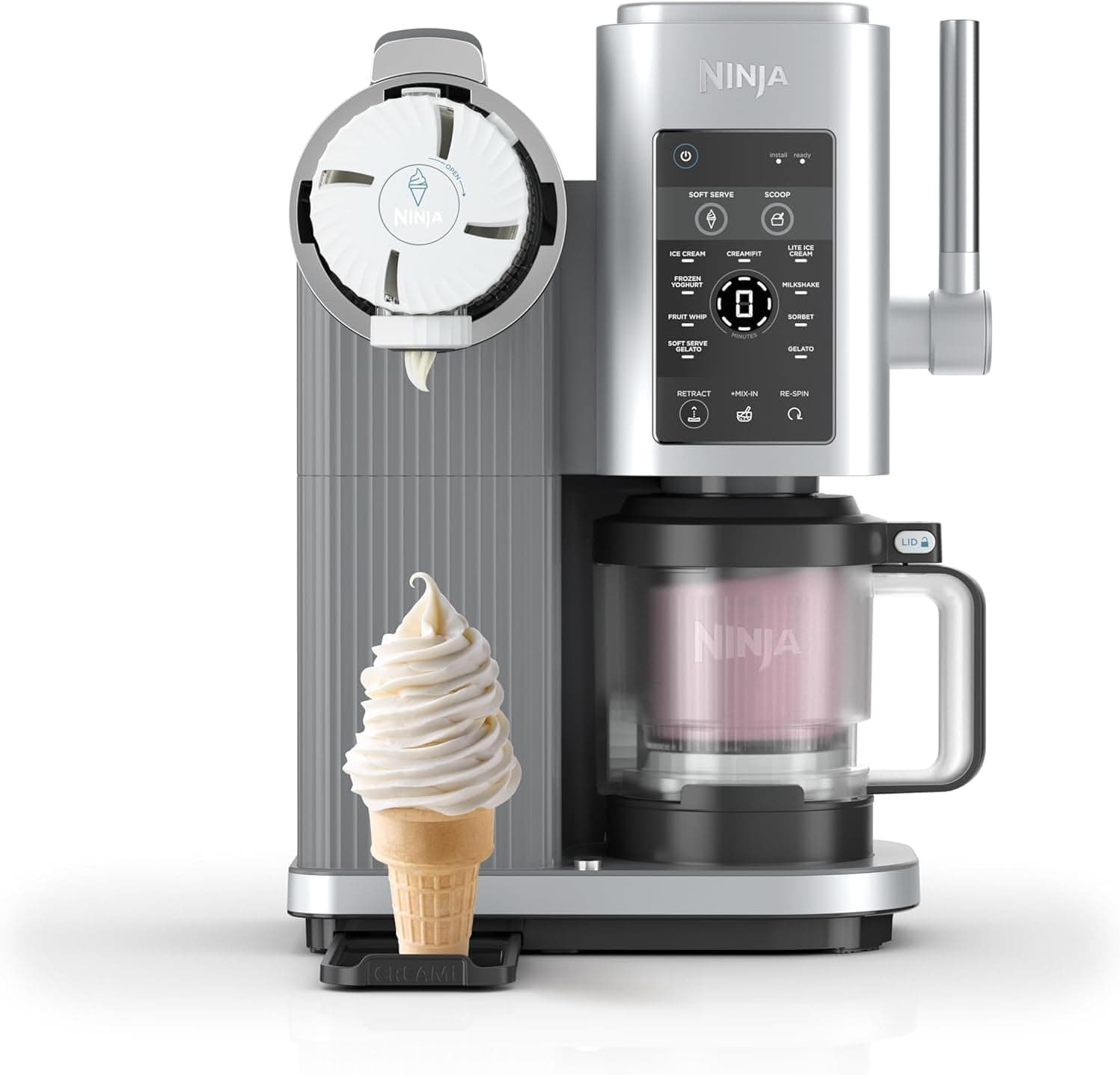 دستگاه بستنیساز Ninja بستنی و بستنی نرم Swirl Creami دستگاه بستنیساز Ninja بستنی و بستنی نرم Swirl Creami